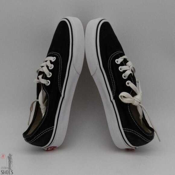 Vans - Black Canvas Lace Ups - Women's Size 6.5 - Picture 8 of 12